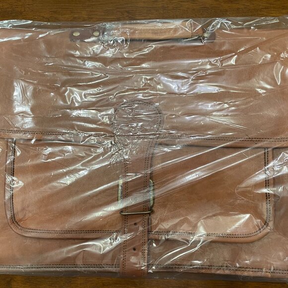 Vintage Leather Briefcase Size 18" JamesLeather Brand